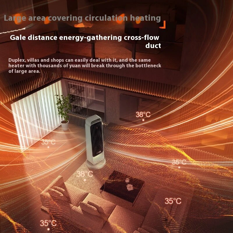 (image for) 2000W Space Heater 3 Speed Adjustable,Overheating & Tip-Over Protection Electric Heater Fast Safety Heat for Home, Bedroom